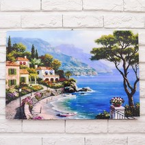 BnH [BnH]바닷가 풍경 인테리어 그림액자 BJC_ACEJ_3235_1, 단품