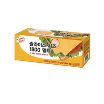 서울우유 체다 슬라이스 치즈1800멀티 100개입, 18g