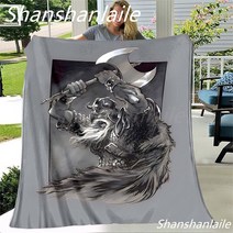 북유럽 신화 바이킹은 매우 부드럽고 따뜻하며 휴대용 긴 플러시 소파 침대 담요/낮잠/장식/재미있는 선물/