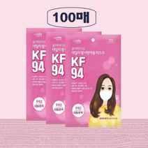 KF94 퓨어라이프 새부리형 마스크 100매, 흰색