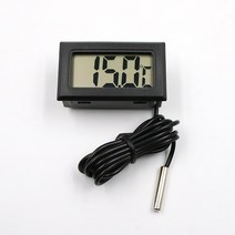 자기온습도기록계 온습도 기록용지 기록지 미니 디지털 LCD 자동차 애완 동물 습도 온도 측정기 센서 게이지 조절기 습도계 고온계 747EA 4, 09 Black