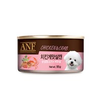 ANF 강아지캔 95g, 치킨&게맛살