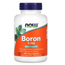 정품 나우 푸드 보론 3mg 베지 캡슐 250정, 1개, 기본
