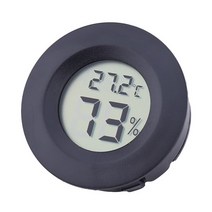 일렉킹 SCG-32 미니 온습도계 온도계 습도계 원형 블랙