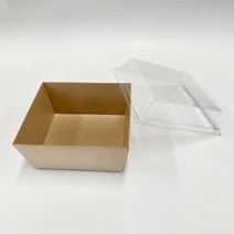 샌드위치 케이스 정사각 크라프트(대) 50세트, 중