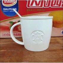 NEW 스타벅스 Starbucks 머그컵 머그잔 유리 내열유리 그린 커피잔 홈카페 사이렌 배꽃 골드 캠핑컵, 06 점내 특제 G473ml + 도자기뚜