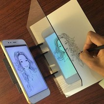 드로잉 복사 보드 스마트기기 반사를 이용한 스케치 트레이싱