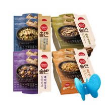 간편식 야식 식사대용 햇반솥반 버섯영양밥+꿀약밥+전복내장영양밥+흑미밤찰밥 각 2개 + 증정, 햇반솥반 버섯영양밥+꿀약밥+전