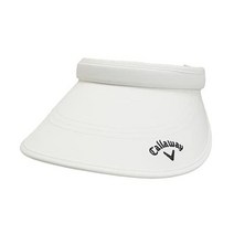 캘러웨이 C23990208 여성 Classic Clip Visor Adjustable Size 모자 골프, FR, 1030 화이트