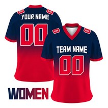 미식축구저지 여성 미국 축구 저지 2022 2023 클래식 럭비 Gaa 유니폼 홈 티, 28.DarkBlueRed - L