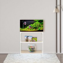 축양장 어항다이 선반 3단 600 x 500 x 600, 블랙