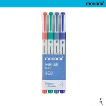 모나미 에센티 트윈 형광펜 4색, 빈티지 가든