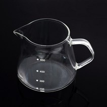로하티 내열유리 커피서버(600ml)계량 핸드드립서버, 모델명/품번