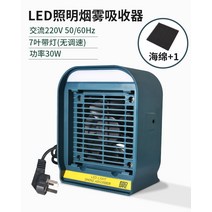 납연기 인두 납 납연 연기 납땜 집진기 흡입기, 600 흡연기 7엽 선풍기 램프 포함