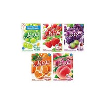 메이지 과즙구미 모둠세트 머스캣·딸기·포도·온주 귤·복숭아 5종 각 2개 총 10개