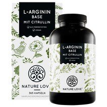 [독일직구] NATURE LOVE 시트룰린 함유 L- 아르기닌 365정, 2kg, 상세참조