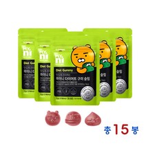 일동제약 다이어트구미 풋사과 애플페논 가르시니아 hca 다이어트 젤리 간식 식단 식품 보조제 체지방 감소 도움 건강기능식품, 15봉, 15개
