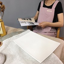 시온팜 주머니가 있는 내츄럴 앞치마 패브릭, 내츄럴 핑크