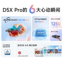 미니빔프로젝트 4K빔프로젝터 초단초점 강의용 빔프로젝터 2 보증당베 D5X Pro 프로젝터 하이라이팅 홈 시네마, 없음