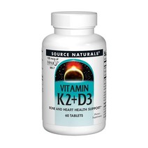 소스 네추럴스 비타민 K2 100mcg 60정 (2팩) 3통세트, 2, 60 Count (Pack of 2)