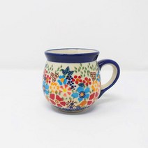 [폴란드 그릇] 꽃무늬 항아리 머그컵(소)-1