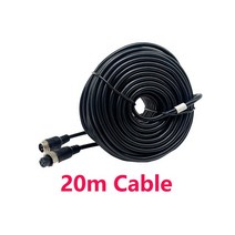 어닝브라켓 고정 어닝 천막 부속품 보강 철판 부품 브라켓 차량용 자동차 비디오 연장 케이블 4 핀 항공 CCTV 후방 카메라 트럭 트레일러 캠퍼 버스 모터홈 차량 백업 모니터, [01] 20m