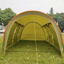 터널 타프 터널형 대형 캠핑 텐트 텐트 인 가족 텐트 야외 캠핑 큰 차양 태양 보호소, 문으로