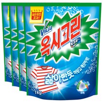 옥시크린 배니시 1kgx4팩 옷 얼룩제거 리필 의류 빨래 산소계표백제 세제 2216904