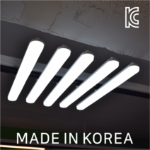 LED 슬림 라운드 레일등 일자등 라인조명 형광등 레일조명 레일등기구 25W, 블랙바디 전구색(3000K)