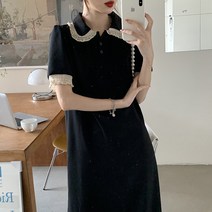 잇츠스타일 레이스카라 롱원피스
