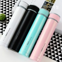 1+1 아이정 초경량 보온보냉 스텐텀블러 슬림사이즈 핑크:핑크, 옵션선택, 핑크,핑크