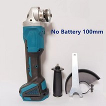 앵글 전동 그라인더 절단기 연마기 절삭 makita 브러시리스 무선 diy 충격 가변 4 속도 절단 기계 공구 용 18v 배터리 125mm, 협력사, 배터리 없음 100mm, 영국
