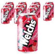 웰치스소다 농심 캔음료 탄산음료 355ml(딸기), 355ml, 36캔