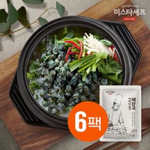 미스타셰프 아욱다슬기해장국 500g 6팩, 없음