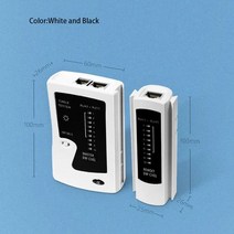 랜선만들기 네트워크 케이블 테스터 연속성 RJ45 RJ11 연선 연결 CAT5/CAT6/CAT7 UTP 랜 와이어 테스트 도, 01 Black and White