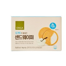 우리집 요거트가 들어간 샌드웨이퍼 32g 달달구리 건강한 아이간식 어른간식 추석 설날 명절 올가 홈캉스 식재료, 9개