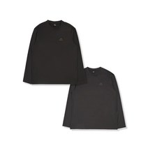아이더 남성 POP 2 PACK 긴팔 라운드 티셔츠_Black DMU22297Z1 633416