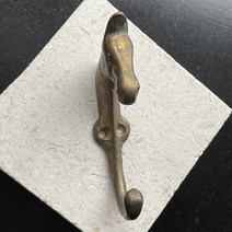 엔틱 신주 주물 옷걸이 후크 말, 1, 브라스