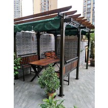 파고라 정원 조경 인테리어 파골라 전원주택 그늘막, 아치커버 테이블 의자 그네 3.1 x 2.2