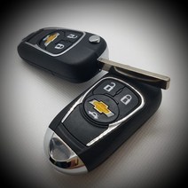 아베오세단 아베오해치백 라세티프리미어 올란도 트랙스 크루즈 어메이징크루즈 알페온 카마로SS 말리부 라세티디젤 스파크 임팔라 리모컨 폴딩키 스마트키 교체용 케이스, 북미형3버튼