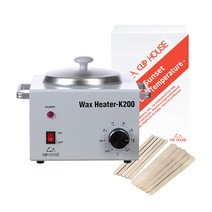 클립하우스 집에서 페이스 셀프왁싱 워머기 키트 K200 로즈하드왁스, 1세트, 로즈 300g