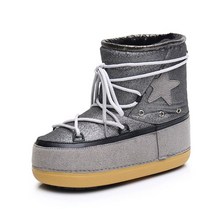 CLTV 문부츠 양털 스노우 부츠 블랙 방한화