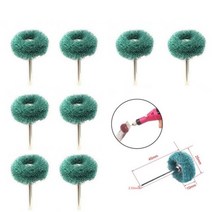 미니 드릴 연마 브러시 나일론 버핑 휠 Dremel 로타리 공구 용 2.35mm 생크 그라인딩 샌딩 헤드 50 개, green, 40pcs