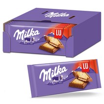 Milka Cookies 독일 밀카 알프스 밀크 초콜릿 LU 크래커 초코 과자 87g 18개입