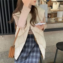 단톤조끼 경량 무스탕 여자 홈쇼핑 뽀글이 패딩 조끼 니트 키작녀 데이트룩 따땃 빅사이즈 아우터