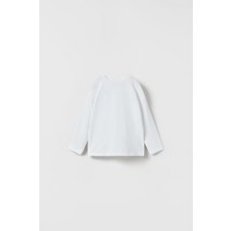자라 ZARA 키즈 프리미엄 플레인 티셔츠 - 화이트 베이비 224101072