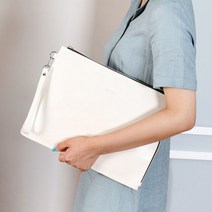 여성 모던 깔끔한 무지 크로스 클러치백 스타일