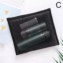 파우치 2023new 남성 필요한 화장품 가방 투명 여행 주최자 패션 작은 대형 검은, c-24.5x21cm