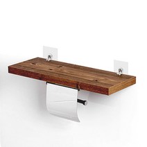 플러스리빙 접착 휴지걸이선반 P28 욕실선반 욕실수납장 휴지걸이 휴지선반 무타공욕실선반 무타공선반, 엔틱