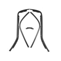 바이크 오토바이 사이드 스트립 페달 고무 커버 라이닝 발판 쉴드 SPRINT150 스프링, [01] Matte black